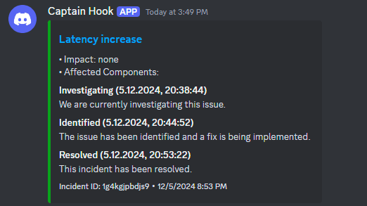 Discord Api Status Webhook